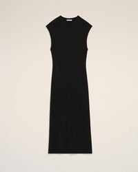 Ami Paris - Jersey Sleeveless Fitted Long Dress - Lyst