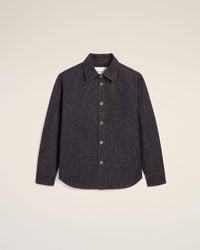 Ami Paris - Cotton Overshirt With Ami De Coeur - Lyst