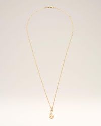 Ami Paris - Brass Hammered "6" Pendant Necklace - Lyst
