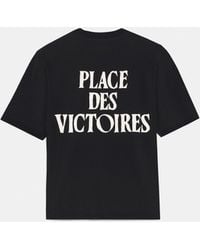 Ami Paris - Printed Cotton "Place Des Victoires" T-Shirt - Lyst