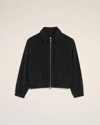 Ami Paris - Cotton Ami De Coeur Padded Zipped Jacket - Lyst