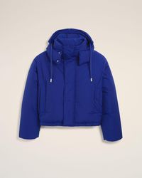 Ami Paris - Hooded Nylon And Cotton Down Jacket With Ami De Coeur - Lyst