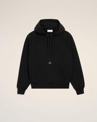 Ami Paris - Cotton Hoodie With Embossed Ami De Coeur - Lyst