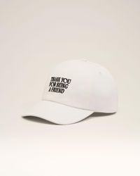 Ami Paris - Cotton Thank You For Being A Friend Embroidery Cap - Lyst