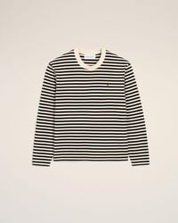 Ami Paris - And Mariniere Cotton T-Shirt With Ami De Coeur - Lyst