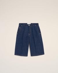 Ami Paris - Cotton Loose Bermuda Shorts - Lyst
