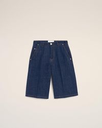 Ami Paris - Cotton Loose Bermuda Shorts - Lyst