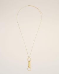 Ami Paris - Brass Glasses Pendant Necklace - Lyst