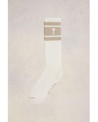 Ami Paris - Ami De Coeur Striped Socks - Lyst
