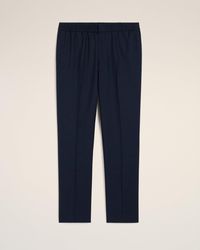 Ami Paris - Wool Elasticated Waist Trousers - Lyst