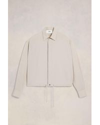 Ami Paris - Long Sleeve Drawstring Shirt - Lyst