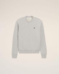 Ami Paris - Cotton Sweatshirt With Ami De Coeur - Lyst