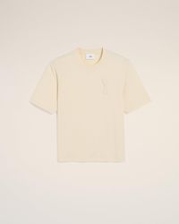 Ami Paris - Cotton Ami De Coeur Patch T-Shirt - Lyst