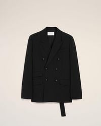 Ami Paris - Double Breasted Wool Blazer - Lyst