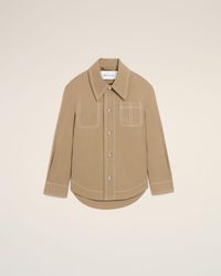 Ami Paris - Cotton Worker Buttoned Jacket - Lyst