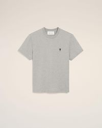 Ami Paris - Cotton Contrasted Adc Tshirt - Lyst