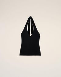 Ami Paris - Backless Jersey Top - Lyst