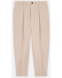 AMI Tapered Trousers in Brown Natural Mens Trousers Slacks and Chinos AMI Trousers Save 23% Slacks and Chinos for Men 