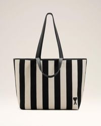 Ami Paris - Cotton Ami De Coeur Shopping Bag - Lyst