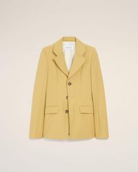 Ami Paris - New Wool Single Breasted Fitted Jacket - Lyst
