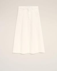 Ami Paris - Denim Long Skirt - Lyst