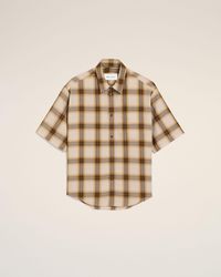 Ami Paris - Boxy Checkered Shirt Ami De Coeur - Lyst