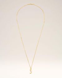Ami Paris - Brass Hammered "3" Pendant Necklace - Lyst
