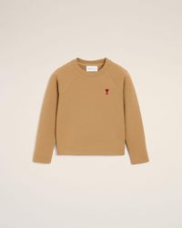 Ami Paris - Cotton Sweatshirt With Ami De Coeur - Lyst