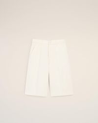 Ami Paris - Cotton Loose Bermuda Shorts - Lyst