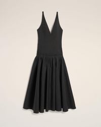 Ami Paris - Maxi Low Waisted Wool Dress - Lyst