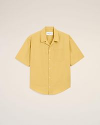 Ami Paris - Cotton Short Sleeve Camp Collar Boxy Shirt - Lyst