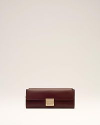 Ami Paris - Burgundy Smooth Leather Mimi Pouch - Lyst