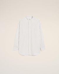 Ami Paris - And Cotton Wingtip Collar Oversized Shirt - Lyst