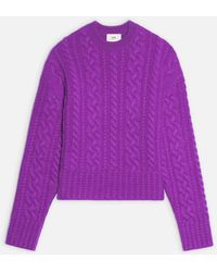 Purple Crew neck sweaters for Men | Lyst