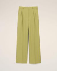 Ami Paris - New Wool Low Waist Wide Trousers - Lyst