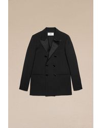 Ami Paris - Double Breasted Smoking Jacket - Lyst