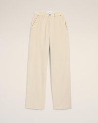 Ami Paris - Cotton Large Fit Trousers - Lyst