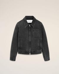 Ami Paris - Cotton Tonal Ami De Coeur Zipped Jacket - Lyst