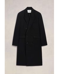 Ami Paris - Double Breasted Coat - Lyst