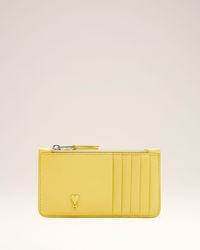 Ami Paris - Cowhide Leather Ami De Coeur Zipped Card Holder - Lyst