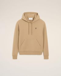 Ami Paris - Cotton Hoodie With Ami De Coeur - Lyst