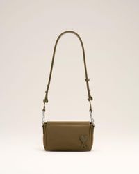 Ami Paris - Marcel Lunch Box Tasche Aus Braunem Nylon Braun - Lyst