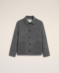 Ami Paris - Button-Down Wool And Cashmere Jacket - Lyst
