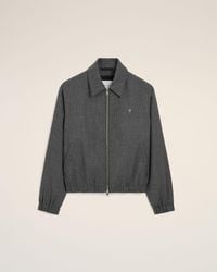 Ami Paris - Wool Padded Jacket With Ami De Coeur - Lyst
