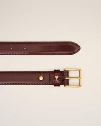 Ami Paris - Paris Paris 25 Mm Gürtel Aus Glasiertem Leder - Lyst