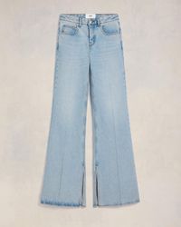 Ami Paris - Slitted Flare Fit Jeans - Lyst