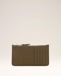 Ami Paris - Zipped Cowhide Leather Card Holder With Ami De Coeur - Lyst