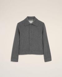 Ami Paris - Button-Down Wool And Cashmere Jacket - Lyst