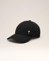 Ami Paris - Twill Ami De Coeur Stud Cap - Lyst