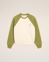 Ami Paris - And Cotton Knitted Ami De Coeur Sweatshirt - Lyst